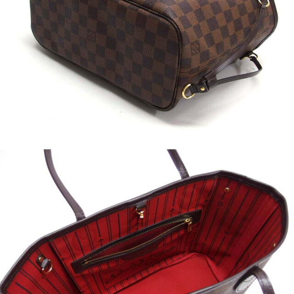 LOUIS VUITTON Authentic Brown Damier Neverfull PM Tote Bag - Picture 4 of 11